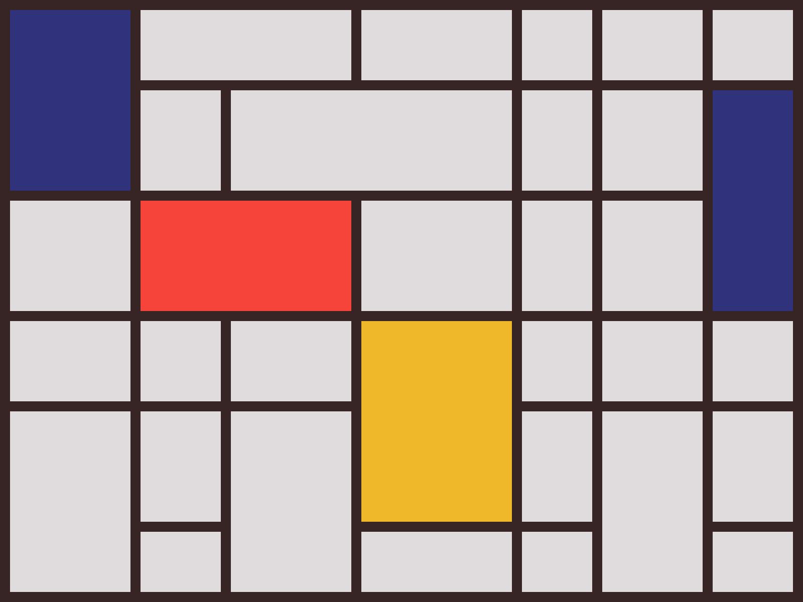 Mondrian-style painting generated by Perl
